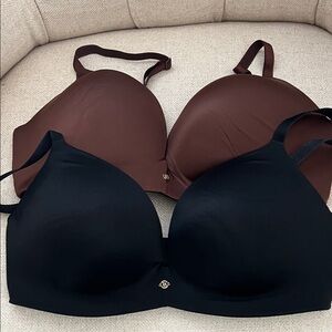 Victoria's Secret Black and Brown Bra Wireless bras